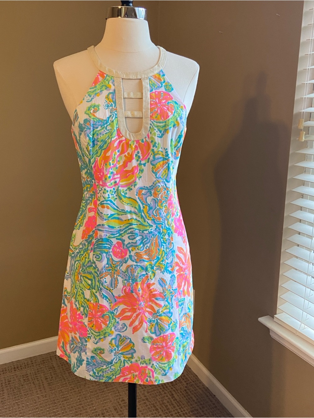 Lilly Pulitzer Casa Marina Kennedy ‎ Cotton Shift Dress-Size 4, Resortwear